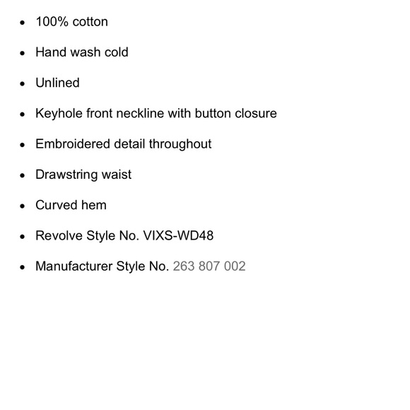 NWT Vix chemise white coverup sz S - Picture 4 of 13